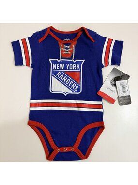 OUTERSTUFF HOCKEY PRO TEAM NHL ONE PIECE BODYSUIT NEW YORK RANGERS - INFANT 18
